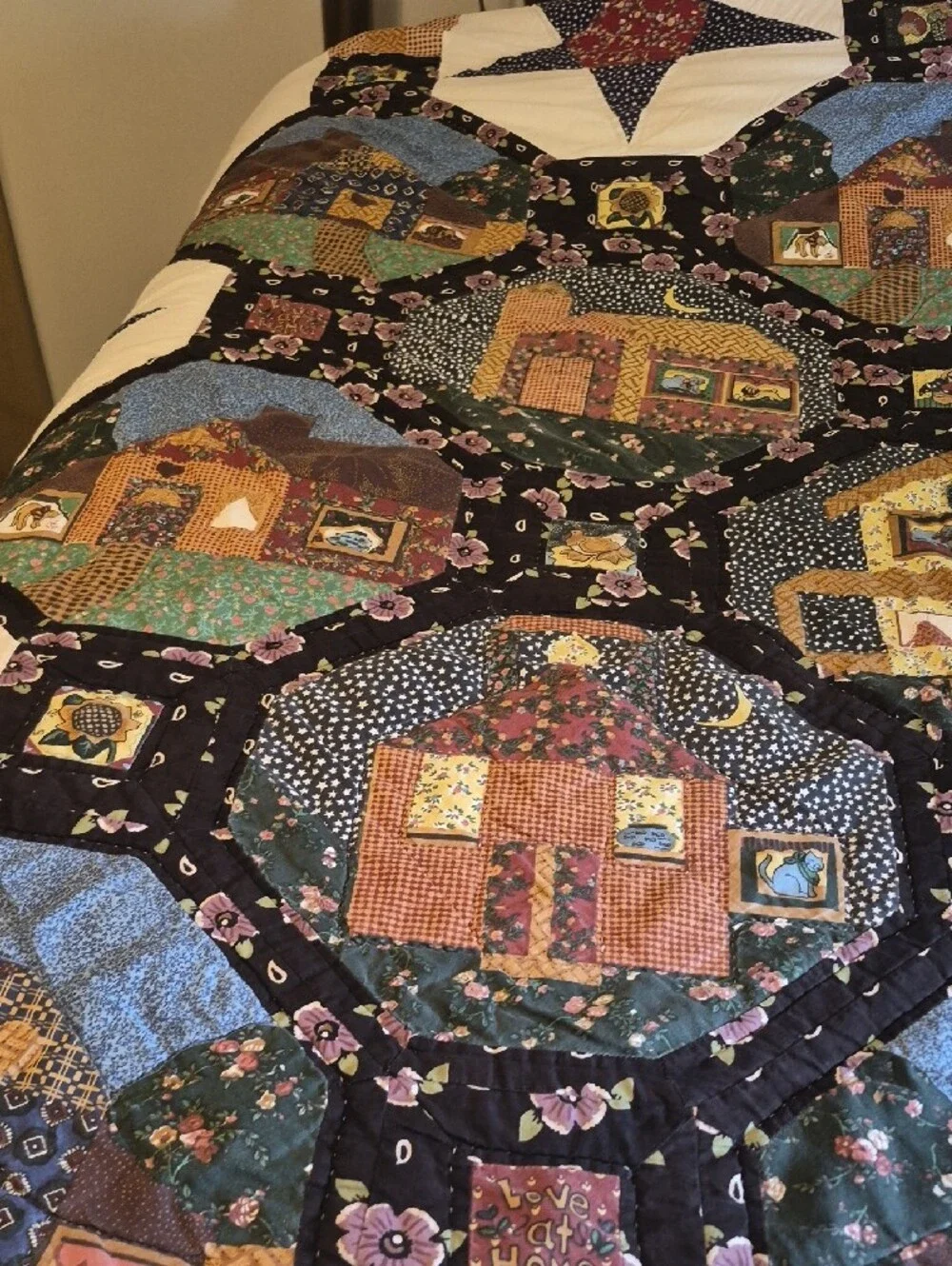 jcpenney Multicolor Patchwork Cottage Quilt with Stars
